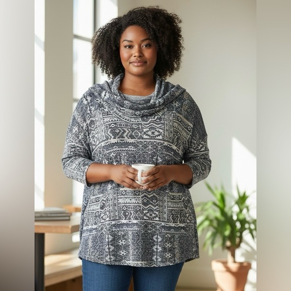 Absolutely Famous Sweaters - Almost Famous Women’s plus size 2X 3/4 sleeve lightweight sweater! EUC! So Cute!
